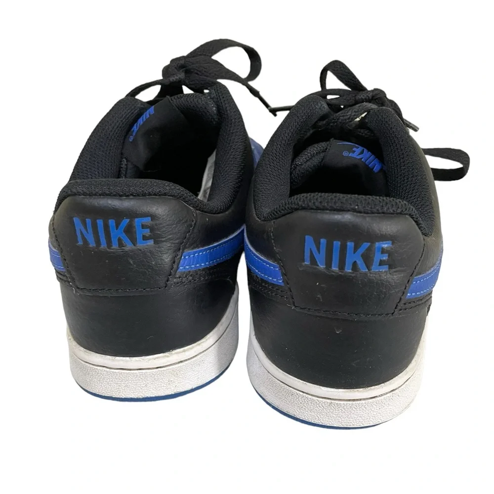 NIKE COURT VISION LOW SNEAKERS Size 8.5 Black Blue